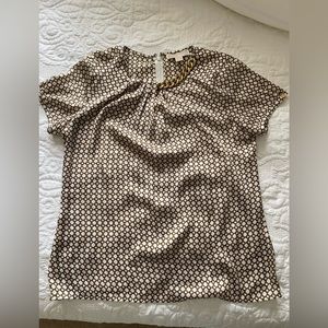 Michael Kors Short-Sleeve Blouse, size 10